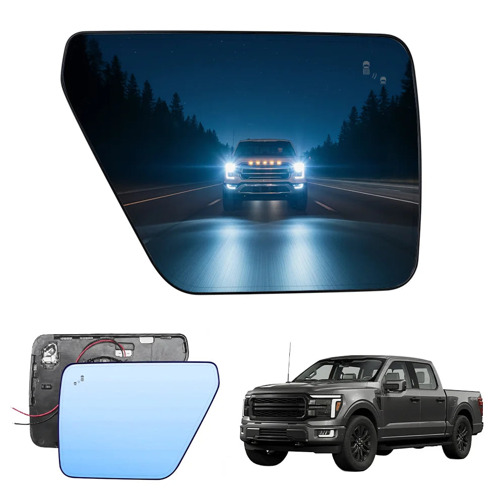 Wide-Angle Convex Side Mirrors for Toyota Tacoma (16-23) | 4Runner (14-25) | RAV4 (18-26) | Sienna (17-24)| blue
