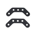 Universal Dual LED Pod Mounting Brackets - Twin Pod Adapter (Pair)
