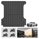 5'7" Truck Bed Mat with Cargo Organizers- 3W Thorex™ All-Weather Protection