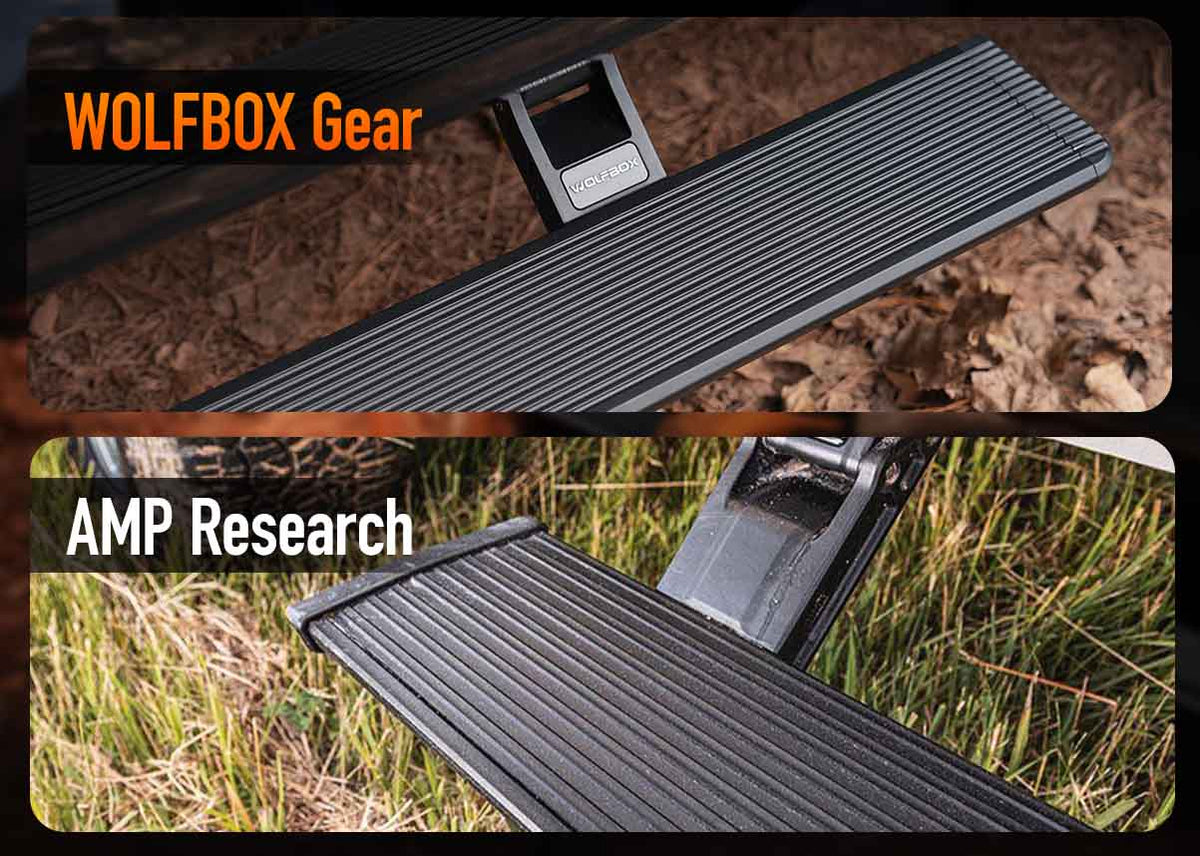 AMP Research Power Running Boards vs. WOLFBOX Gear