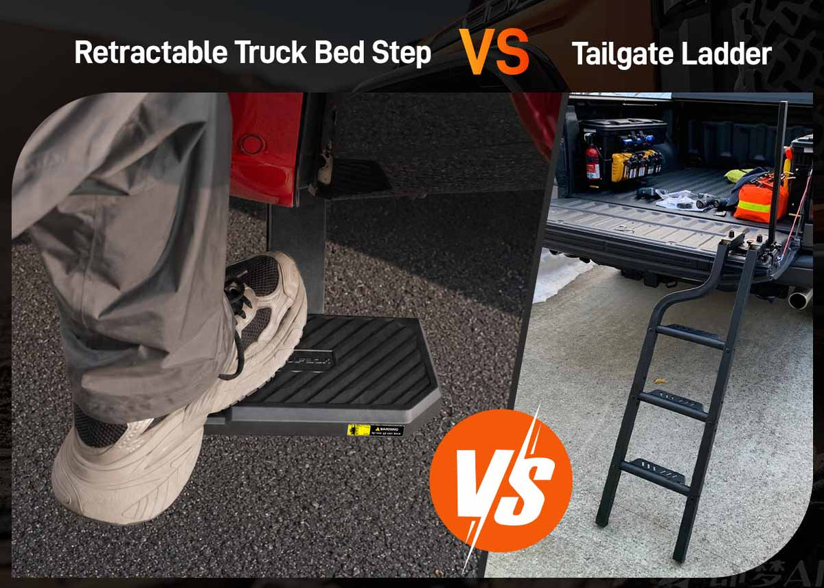 Tailgate Ladder vs. Retractable Truck Bed Step Ladder: Which One's Right for You?