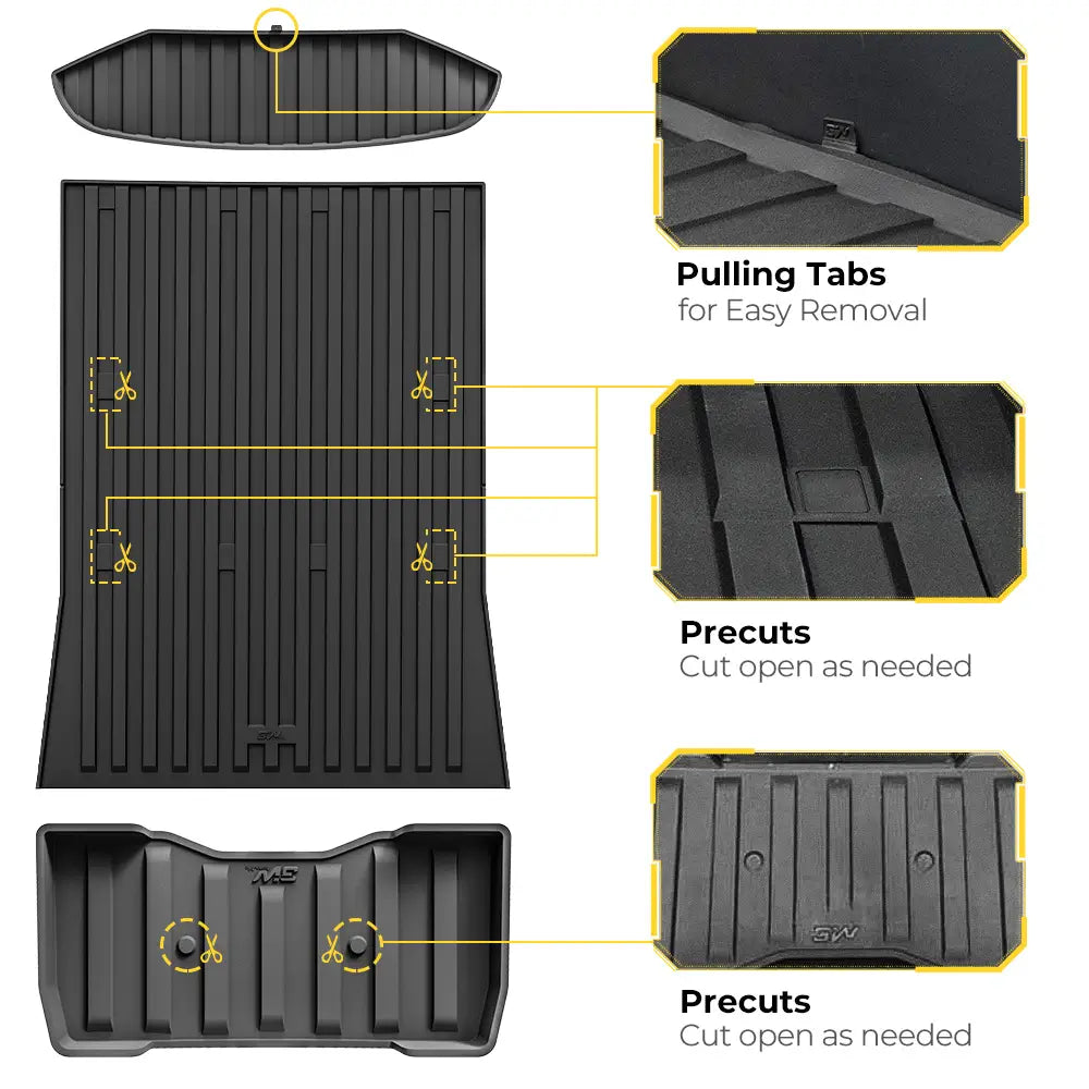 6' Truck Bed Mat - 3W Thorex™ All-Weather Protection