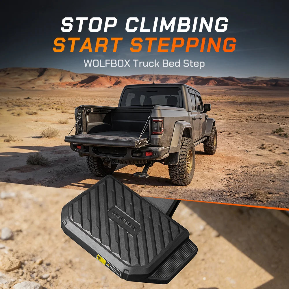 WOLFBOX retractable truck bed step