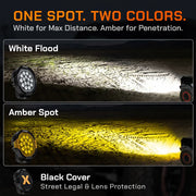 One Spot. Two Colors. White Spot
Amber Spot