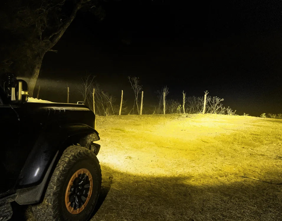 Wolfbox NomadRover 3" off-road pod light 3500K amber beam