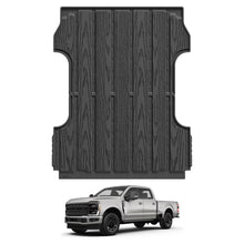 3W Bed Mat 6.8FT for Ford F250/F350/F450 2017-2025 2026 Super Duty Accessories Vehicle Bed, Durable All Weather Protection TPE Bed Liner for Heavy Duty Pickup Cargo Mat, Black