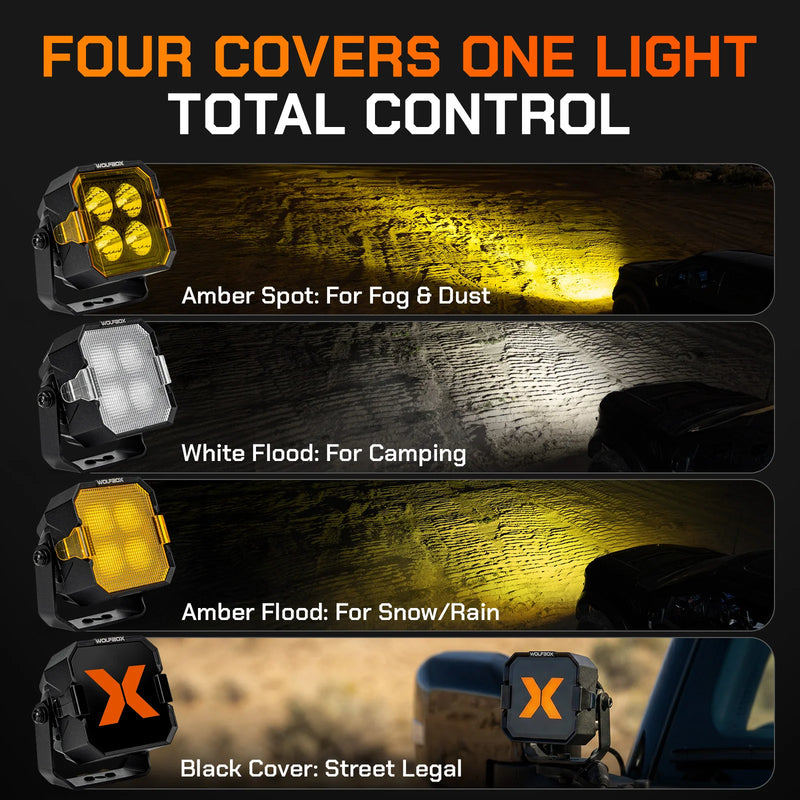 NomadRover 3" Off-Road LED Pod Lights（Pair）