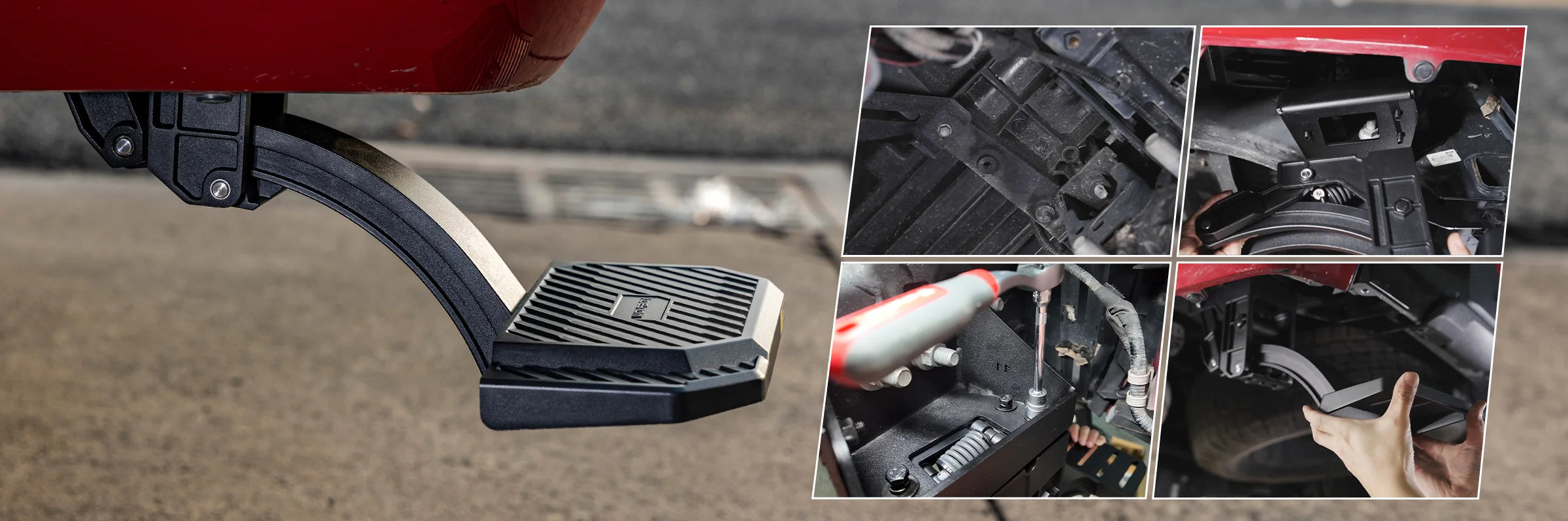 Easy No-Drill Bolt-On Installation Guide for Wolfbox Retractable Bed Step