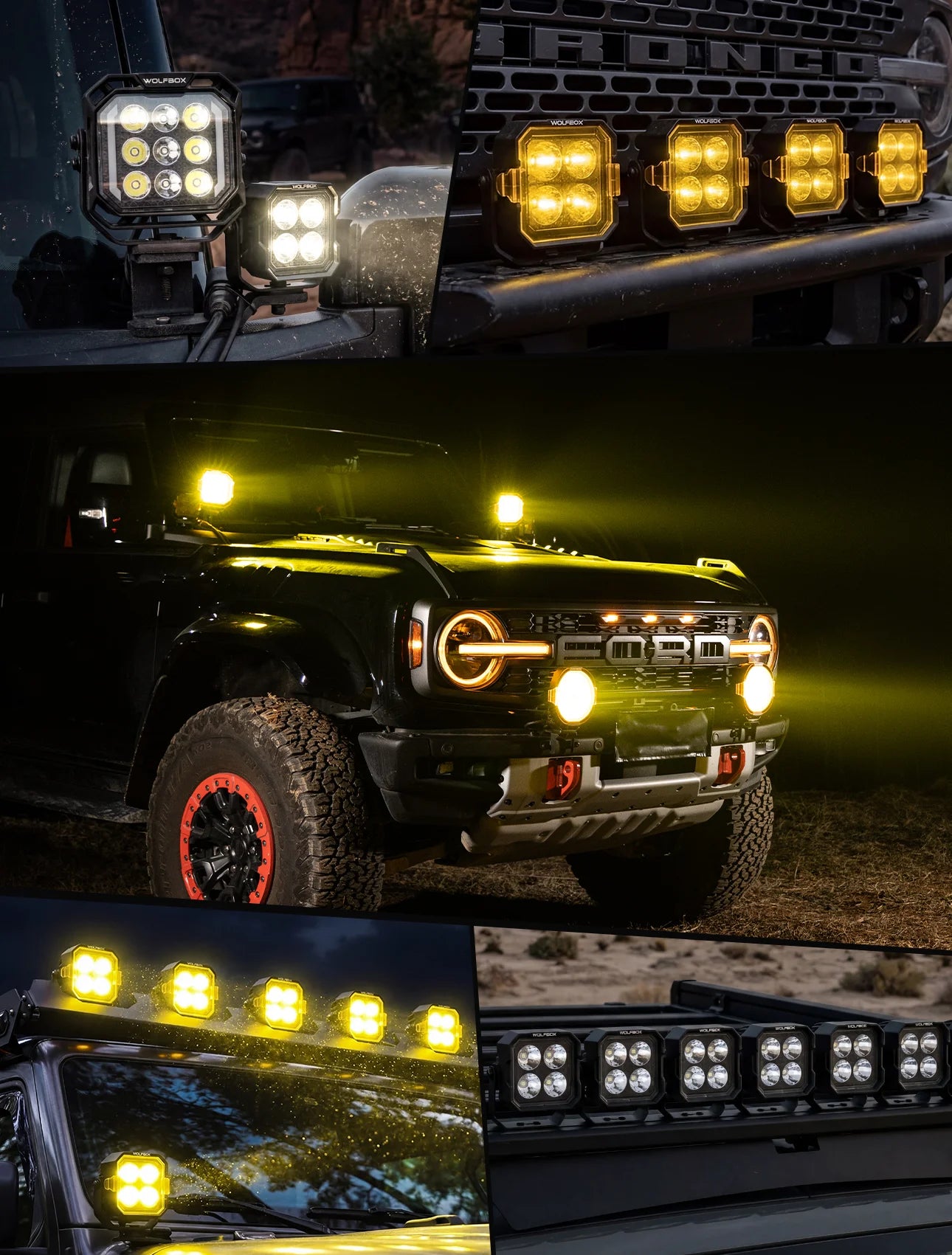 Wolfbox NomadRover 3 inch off-road pod lights vehicle fitment