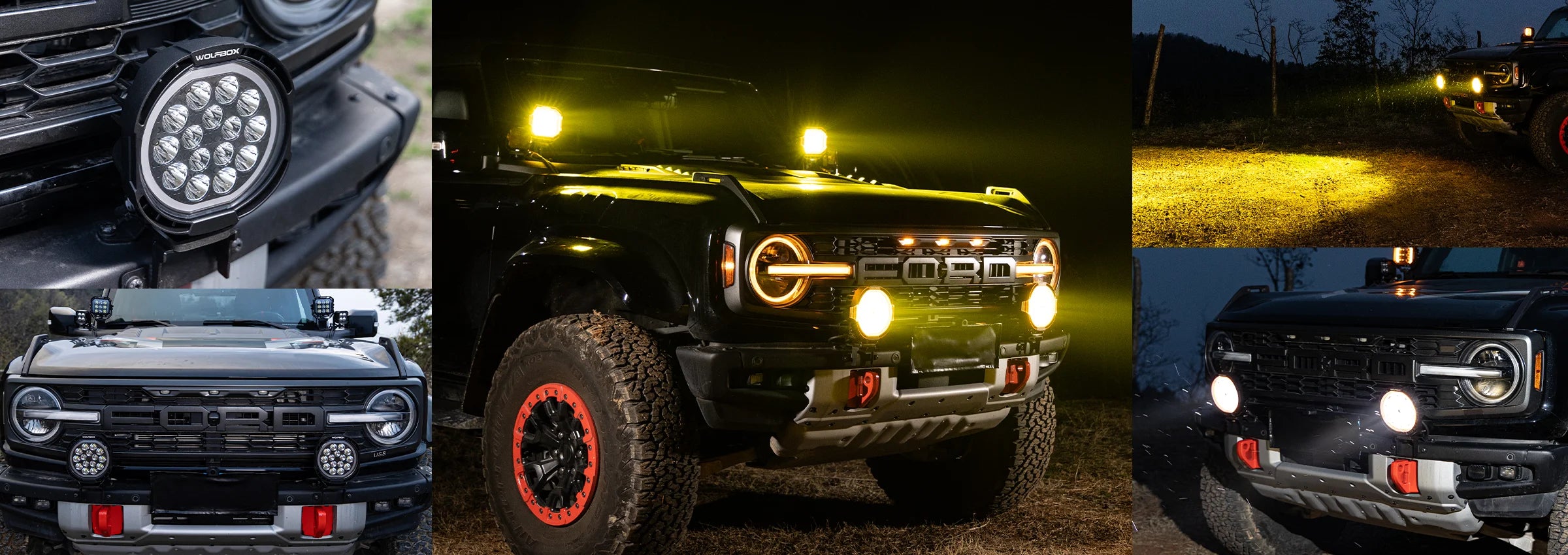 Wolfbox NomadRover 7 inch off-road pod lights vehicle fitment