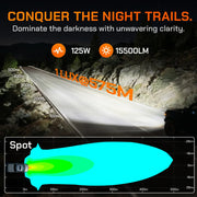 1 LUX @ 575M spot beam for maximum long-distance night visibility.
