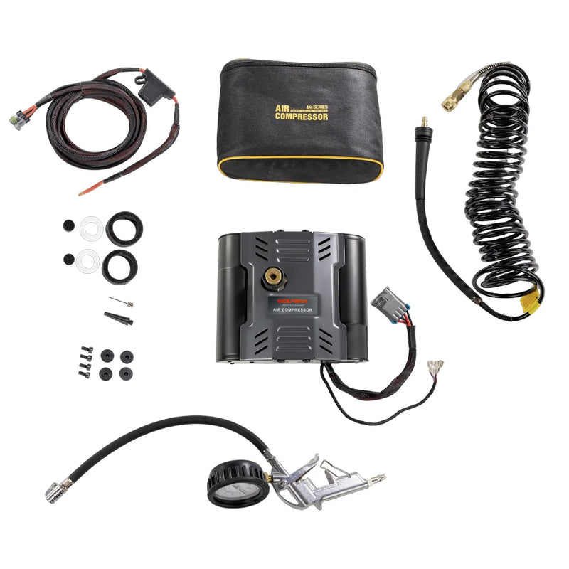 HyperFlow X 12V Twin Motor On-Board Air Compressor | 100% Duty Cycle, 150 PSI
