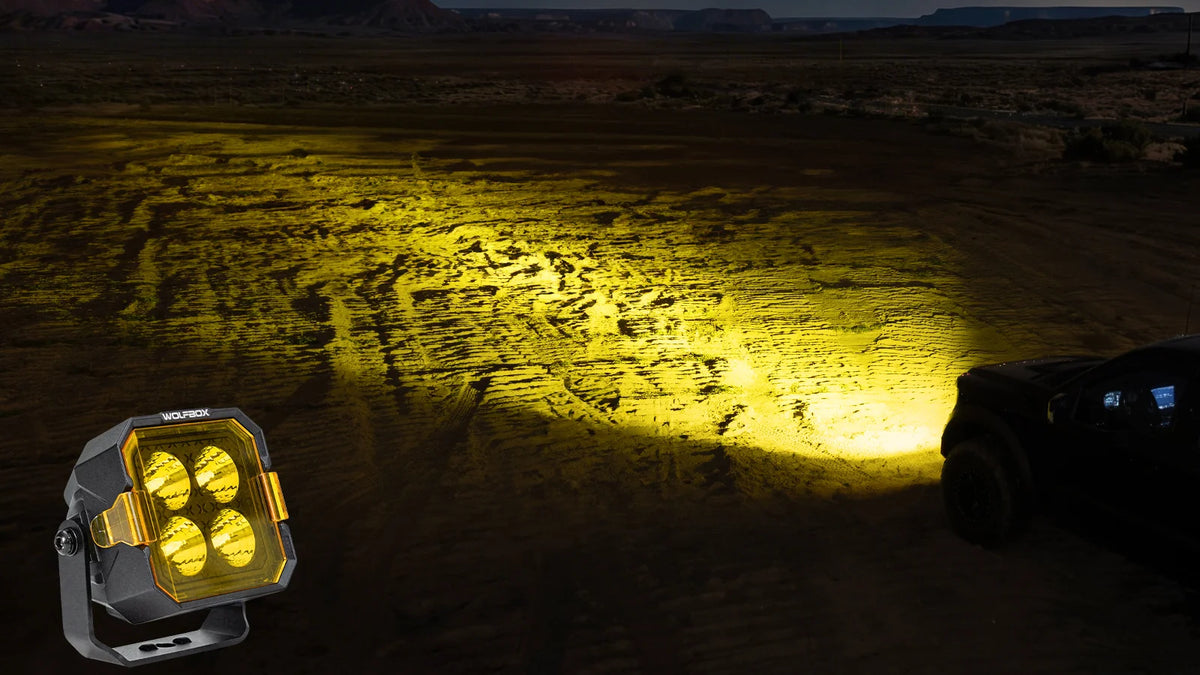 Wolfbox NomadRover 3" Off-Road Pod – Amber Spot Beam, 1 Lux @ 205M