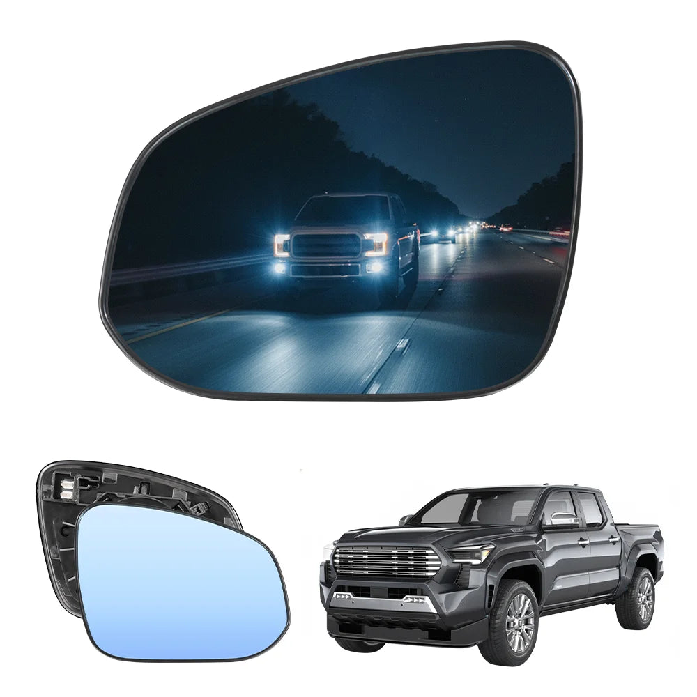Wide-Angle Convex Side Mirrors for Toyota Tacoma| blue
