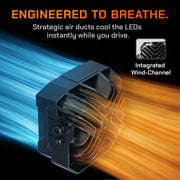 Strategic air ducts cool the LEDs instantly while you drive.