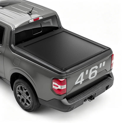Electric truck bed cover fitted for MAVERICK 4.5 ft (4'6") pickup truck bed.