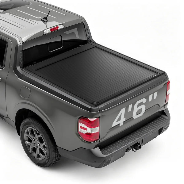 Electric truck bed cover fitted for MAVERICK 4.5 ft (4'6") pickup truck bed.