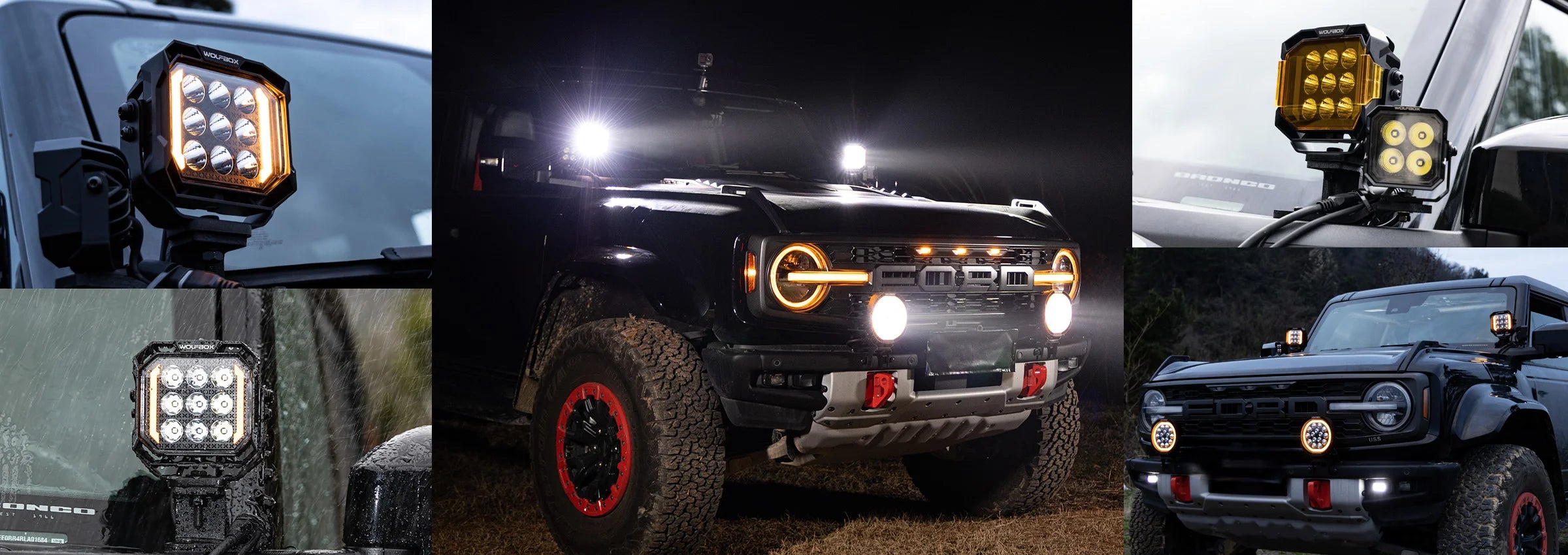 Wolfbox NomadRover 5 inch off-road pod lights vehicle fitment