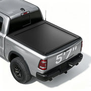 Electric truck bed cover fitted for ram 1500 5.5 ft (5'7") pickup truck bed.