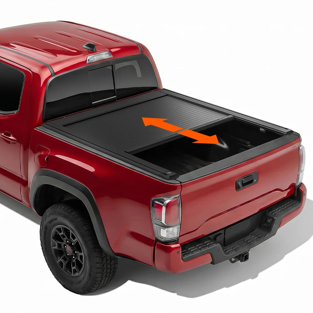 Electric truck bed cover fitted for tacoma 5ft (5') pickup truck bed.