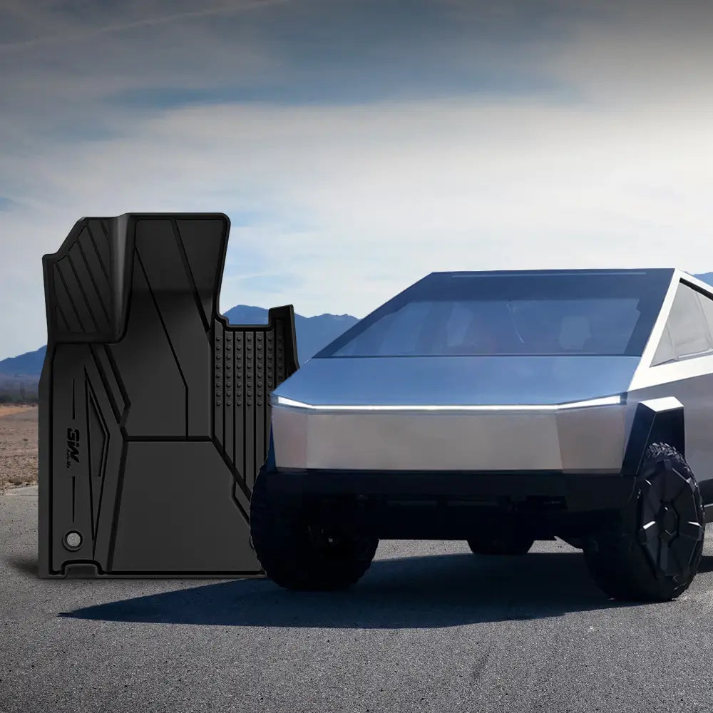 3W Tesla Cybertruck 2023 2024 Custom Floor Mats / Trunk Mats / Bed Mat TPE Material & All-Weather Protection Vehicles & Parts 3Wliners   