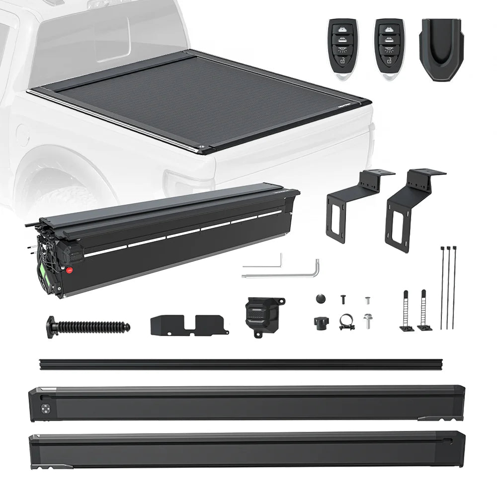 What’s included with electric truck bed cover installation kit