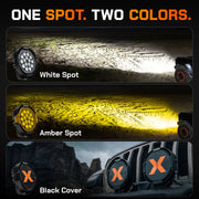 One Spot. Two Colors. White Spot
Amber Spot