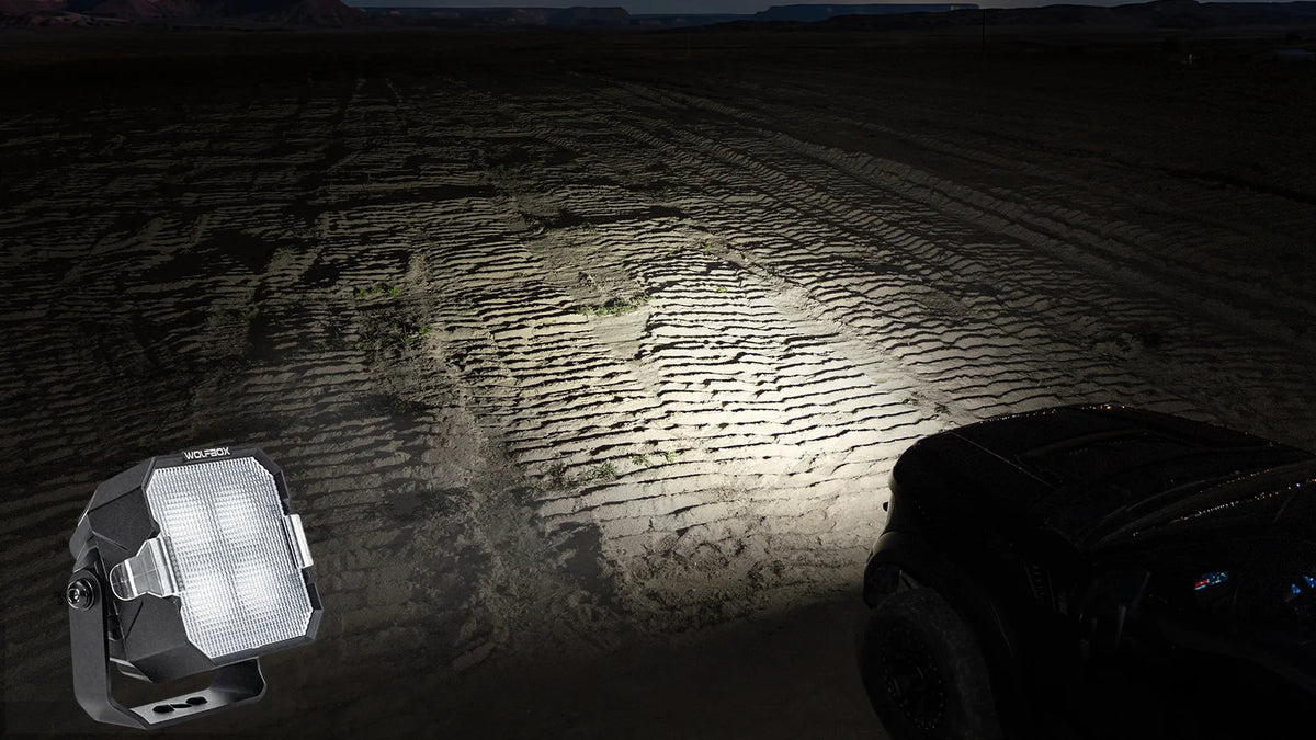 Wolfbox NomadRover 3" Off-Road Pod – White flood Beam, 1 Lux @ 85M
