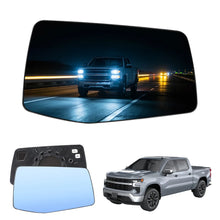 Wide-Angle Convex Side Mirrors (Pair)  Chevy Silverado 1500/2500 HD/3500 HD (19-26)-blue