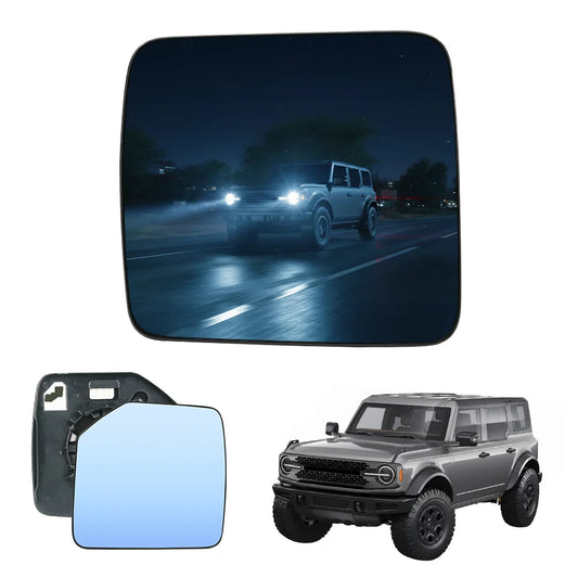 Wide-Angle Convex Side Mirrors (Pair)  Ford Bronco (21-26)-blue