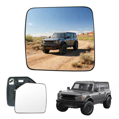 Wide-Angle Convex Side Mirrors (Pair)  Ford Bronco (21-26)-clear