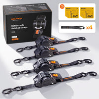Retractable Ratchet Straps