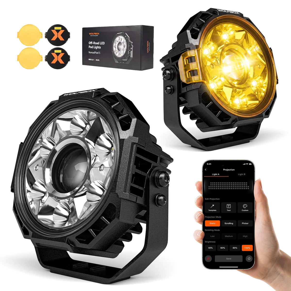 NomadPixel  5" Off-Road LED Pod Lights（Pair）